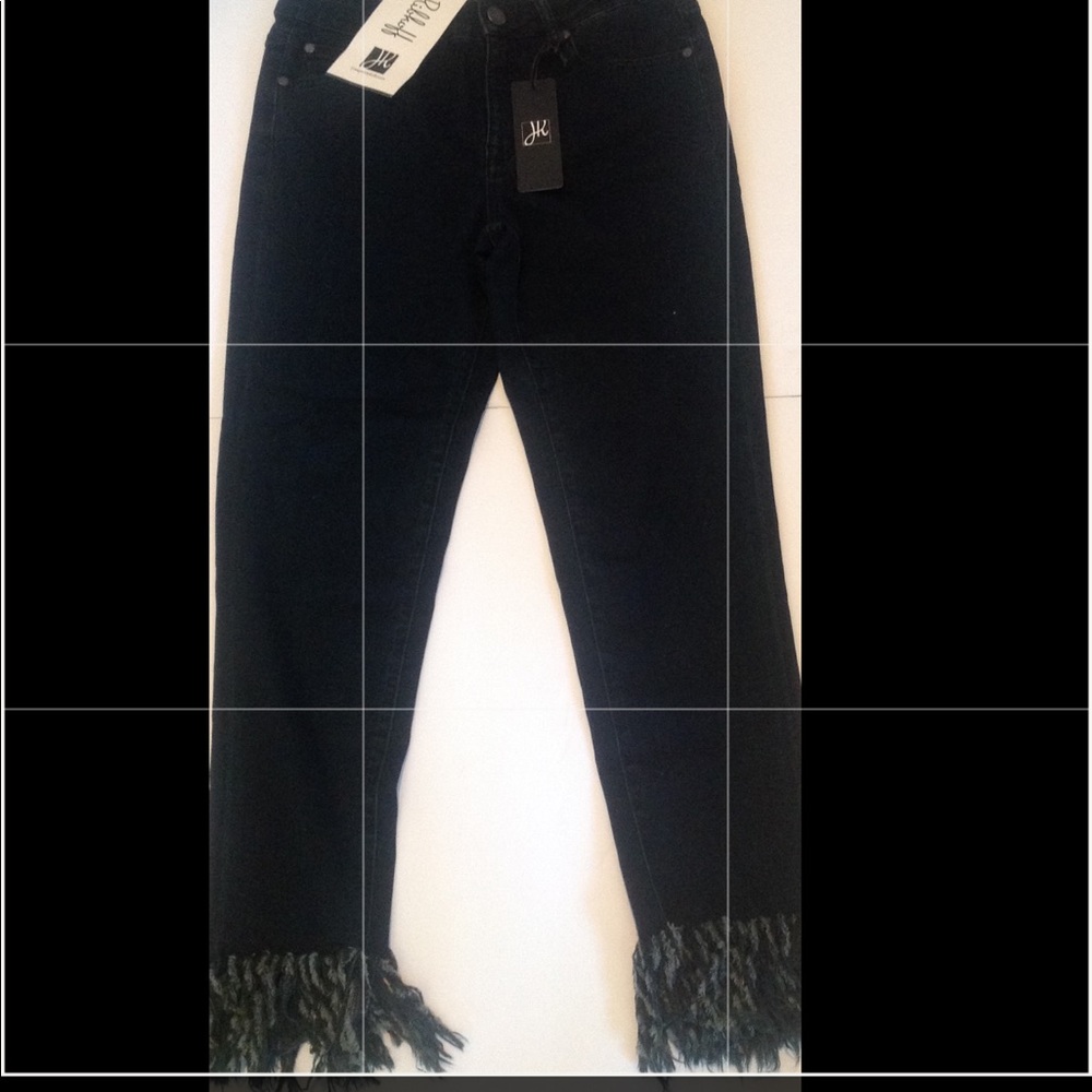 Joseph Ribkoff jeans pants SZ8 with tussles